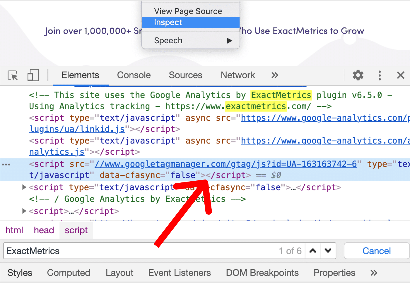 Tracked code. Inspect code Google. Permanent inspect element.