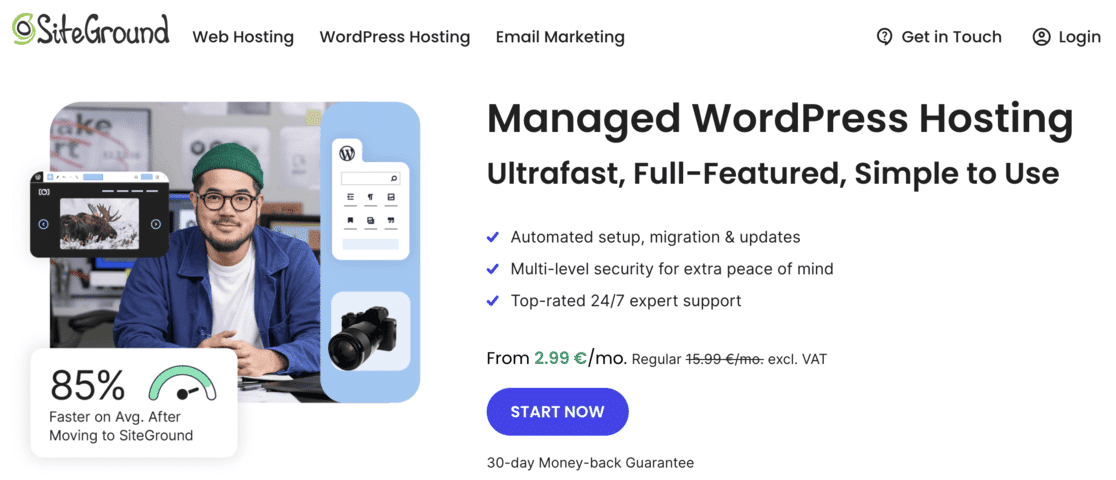 SiteGround Managed WordPress Hosting Provider