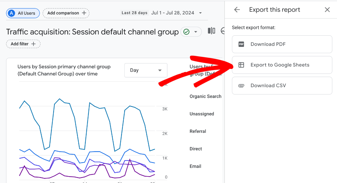 share ga4 report